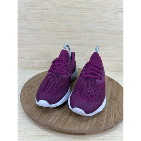 Nike Oddessy React 2 Flyknit Raspberry Athletic Running Shoes Womens Size 7 - Picture 2 of 8
